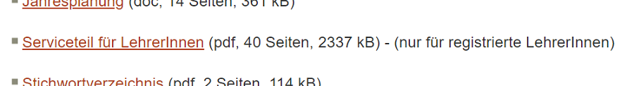 DSto nur für reg. LehrerInnen
