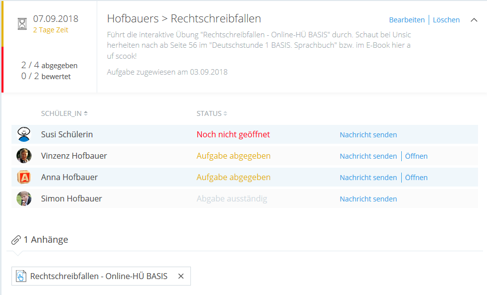 Kachel Online-HÜ Rechtschreibfallen