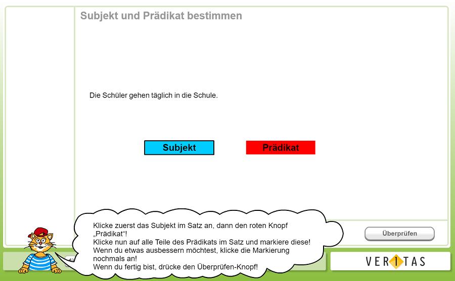 Interaktive Übung auf Deutschstunde online